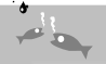 魚が水質汚濁で苦しんでいるイラスト
